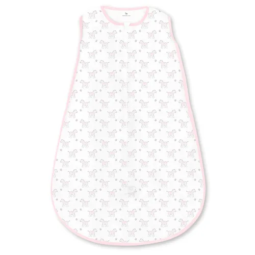 Vista 15 de Amazing Baby Saco de dormir de algodón, manta portátil con cremallera de 2 vías, azul pastel + elefantes pequeños grises, pequeño (0-6 meses)