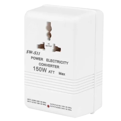 Vista 2 de Transformador convertidor de voltaje de 150 W, elevador hacia arriba, 220 V a 110 V, 110 V a 220 V, enchufe CN para adaptador de corriente de viaje