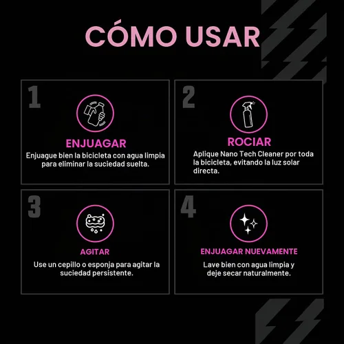 Vista 5 de Muc Off Nano Tech - Limpiador de bicicletas, 25 litros Tecnología nano avanzada, fórmula alcalina, segura en fibra de carbono, limpiador