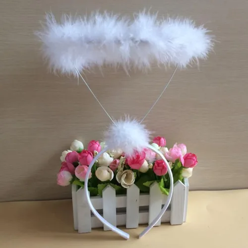 Vista 7 de Gatuida 20 diademas de ángel con halo de ángel, pieza de pelo con halo de ángel, accesorios de disfraz de cosplay para niñas, recuerdos de fiesta