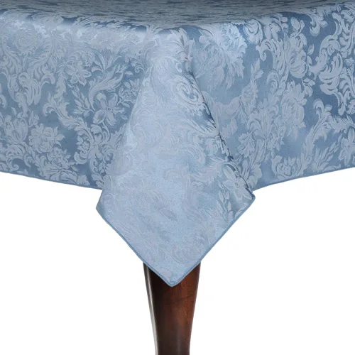 Vista 8 de Ultimate Textile -2 Pack- Miranda 72 x 120-Inch Rectangular Damask Tablecloth - Jacquard Weave, Black