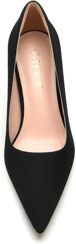 Vista 7 de HVV Zapatos de tacón puntiagudos para mujer
