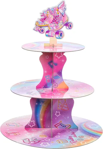 Vista 15 de Honeydak Decoración de soporte para cupcakes de fiesta de hadas de 3 Hada Ángel