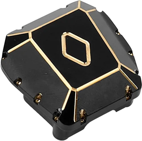 Vista 7 de Cubierta diferencial de latón resistente para carcasa de eje Axial SCX10 PRO, efecto de contrapeso, revestimiento duro negro, mecanizado CNC, 1