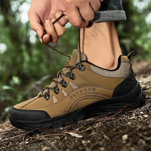 Vista 6 de Zapatos de viaje impermeables para hombre, fascitis plantar, sandalias de moda para verano y otoño, zapatos de senderismo para hombre, suela