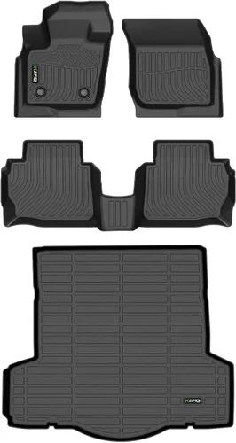 Vista 91 de HAFIDI® - Tapetes para auto con almacenamiento debajo del asiento, para todo clima, antideslizantes, de elastómero termoplástico, para la primera