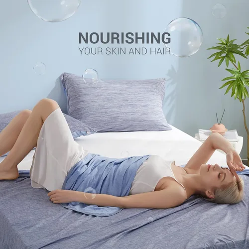 Vista 47 de Marchpower - Manta de enfriamiento para niños que duermen con calor, manta de lana fresca Arc-Chill con diseño de doble cara, fibra de enfriamiento