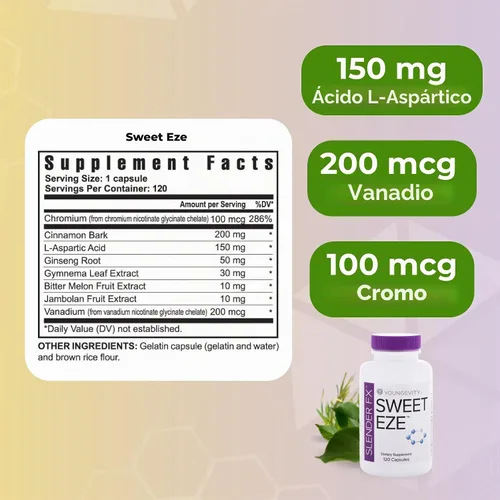 Vista 3 de Youngevity Suplemento multivitamínico y mineral Sweet Eze, 120 cápsulas