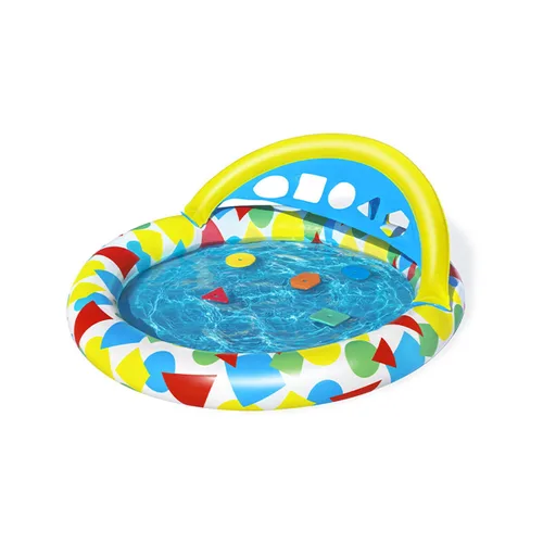 Vista 2 de Bestway Piscina Hinchable Infantil Aprendizaje 120x117x46 cm +4 meses Jardin 52378