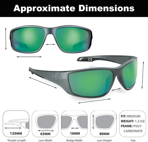 Vista 4 de Flying Fisherman Gafas de sol envolventes Carico