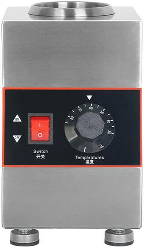 Vista 7 de YIYIBYUS Calentador de salsa de chocolate eléctrico de 22.0 fl oz, máquina de calentamiento de condimentos 86.0-185.0 °F, calentador eléctrico