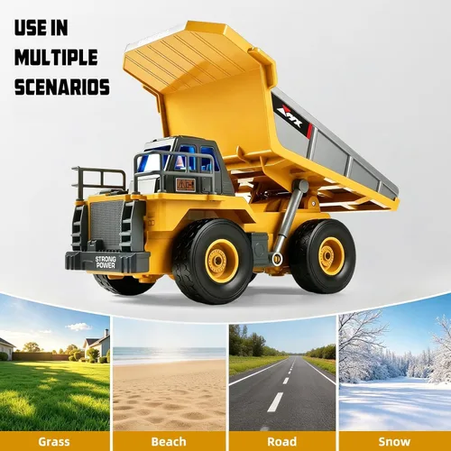 Vista 7 de BRRRRT Camión volquete RC para niños mayores de 4 años Rc Dump Truck