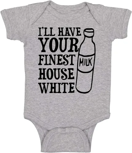 Vista 5 de I'll Have Your Finest House White - Body de una pieza para bebé divertido y lindo Negro
