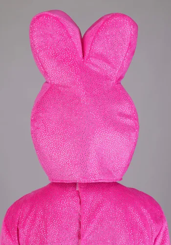 Vista 3 de Disfraz Adulto de Conejo Peeps Rosa Multicolor