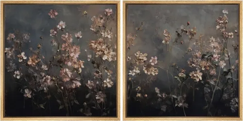 Vista 94 de SIGNFORD Impresión en Lienzo Enmarcado Arte de Pared Art Nouveau Lago de Cisnes Elegantes Ilustraciones de Aves Acuáticas Moderno Boho Naturaleza