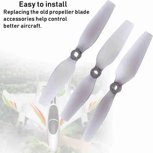 Vista 3 de Cuchilla de hélice de avión RC, accesorios de cuchilla de hélices compatibles con aviones de despegue y aterrizaje verticales X450