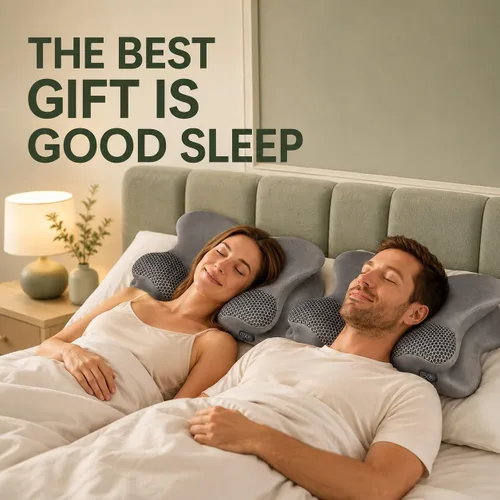 Vista 7 de Almohada cervical 2 en 1 para aliviar el dolor de cuello con calefacción