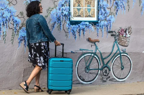 Vista 6 de Samsonite Omni PC - Maleta extensible rígida Azul Caribe