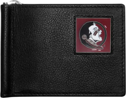 Vista 8 de Siskiyou Cartera deportiva de cuero con clip para billetes de la NCAA