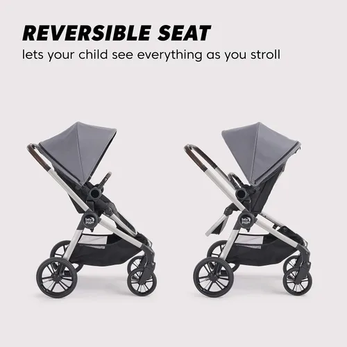 Vista 3 de Baby Jogger® City Sights® - Cochecito convertible con plegable compacto pizarra oscura Dark Slate