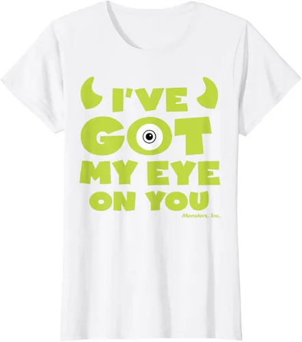 Vista 18 de Disney Pixar Monsters Inc Mike Wazowski Eye On You - Camiseta, Negro, S