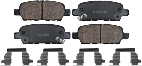 Vista 8 de Detroit Axle - Kit de freno para Nissan Rogue 2014, 2015, 2016, 2017, 2018, 2019, rotores de freno de disco de cerámica, con repuesto de hardware