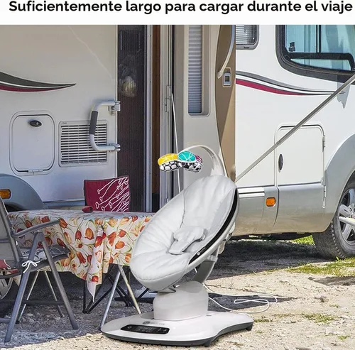Vista 4 de Cable de alimentación de 10 pies para 4moms mamaRoo 4, cargador de 12 V 3A para columpio de bebé RockaRoo