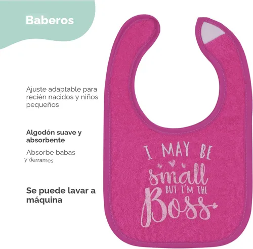 Vista 2 de The Peanutshell Juego de baberos de rizo para bebés, paquete de 8 para alimentar, dentición y babear