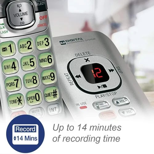 Vista 3 de Teléfono inalámbrico VTech DECT 6.0, Plateado