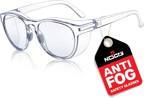 Vista 11 de NoCry Anteojos de seguridad ANSI Z87.1 con revestimiento resistente a los arañazos, gafas de seguridad antiniebla, gafas de seguridad transparentes
