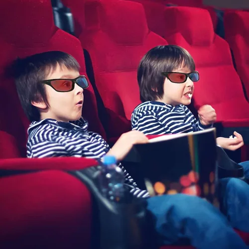 Vista 6 de Proyector 3D rojo, 20 unidades, 3 marcos, gafas de estilo 3D para juegos de películas en 3D, lentes de visualización 3D, computadoras portátiles