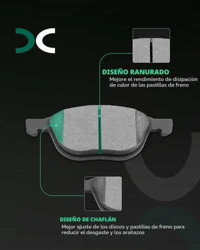 Vista 2 de Kit de pastillas de freno de cerámica SCITOO, pastillas de freno de disco