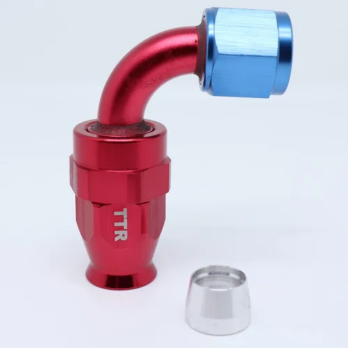 Vista 6 de TT Racing AN-10 Acero inoxidable PTFE (teflón) Gas combustible etanol E85 manguera de línea de aceite de 20 pies con kit giratorio de extremo