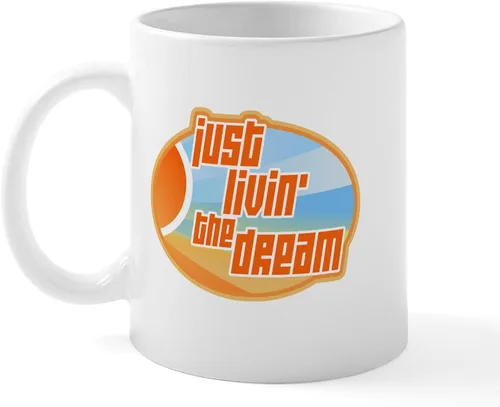 Vista 66 de CafePress Living The Dream Mugs Taza de café de cerámica de 11 oz (11.0 fl oz)