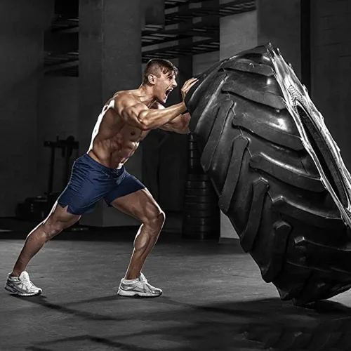 Vista 5 de Pantalones cortos de entrenamiento de gimnasio para hombre, pantalones cortos de entrenamiento de 3 pulgadas, pantalones cortos de gimnasio atlético