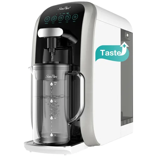 Vista 10 de SimPure Y7P-BW Filtro de agua de ósmosis inversa UV para encimera, certificado NSF/ANSI 58, sistema de filtración de agua RO de 4 etapas