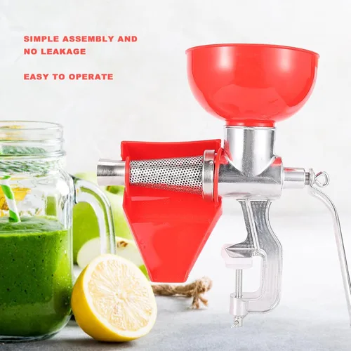 Vista 4 de Exprimidor manual grueso de aleación de aluminio para fruta tomate limón naranja verduras herramienta de cocina
