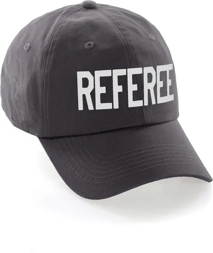 Vista 2 de Sombrero de árbitro clásico de algodón de perfil bajo sin estructura ajustable Strapback