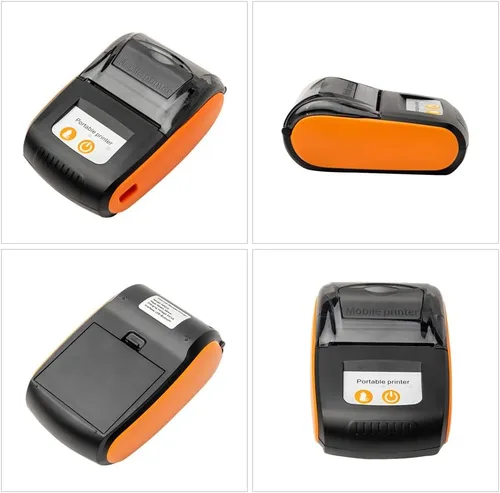 Vista 2 de Impresora portátil de recibos, 2.283 in Mini BT Impresora térmica USB Impresora Móvil, Compatible con Android para Sistema para Restaurantes