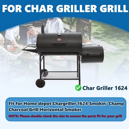 Vista 5 de SafBbcue 1624 Rejillas de cocina para parrilla Chargriller 1624 Smokin' Champ de carbón, Traeger TFB78GLE, TFB78GZE, Pro780 Pit Boss serie 1000