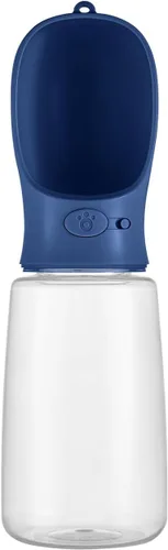 Vista 17 de WePet Botella de agua portátil para perros, 12 onzas, dispensador de agua para cachorros a prueba de fugas con alimentador de bebida para mascotas