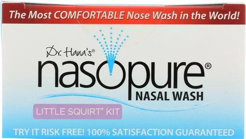 Vista 4 de Dr. Hana's Nasopure The"Nicer Neti Pot" Paquetes de sal tamponada Alivio de alergias y congestiones, lavado nasal, NASO009, 1