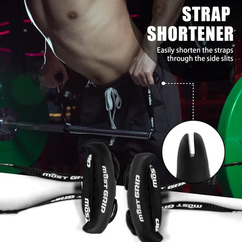 Vista 2 de Manijas de agarre neutro MOST para dominadas en gimnasio en casa, empuñaduras ergonómicas para dominadas con antideslizante para remo con barra en T