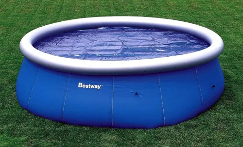 Vista 4 de Bestway Flowclear - Cubierta solar para piscina de 10 pies compatible con piscinas sobre el suelo de 10 pies