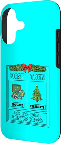 Vista 2 de Literary Teacher First Then Educate Celebrate I Am Earning Case for iPhone 17