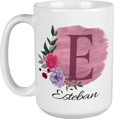Vista 8 de Taza de café personalizada para tus amigos y familiares con inicial y nombre, regalo para todas las ocasiones, cumpleaños, Navidad, regalo de Acción