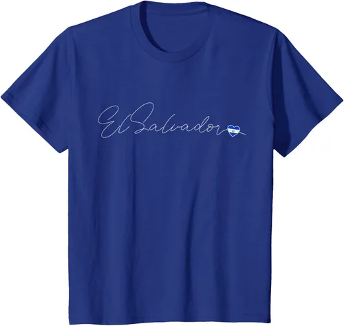 Vista 53 de Camiseta Simple Love El Salvadoreño con diseño de corazón en El Salvador