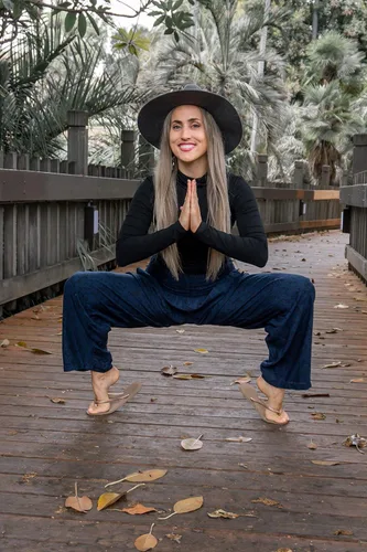 Vista 8 de PIYOGA Pantalones palazzo de pierna ancha para mujer holgados cintura alta fruncida con bolsillos