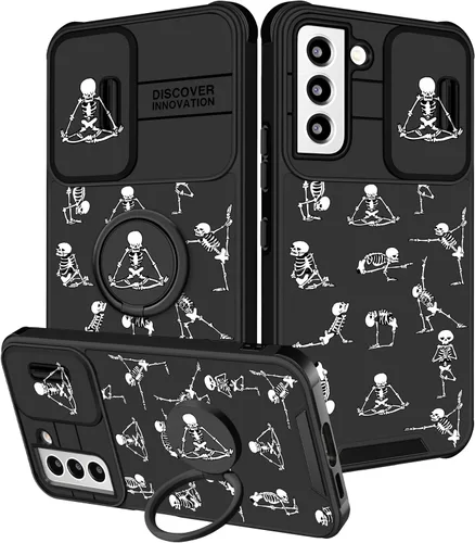 Vista 12 de Funda 2 en 1 para Samsung Galaxy S23 Ultra Flamingo para mujeres y niñas, diseño femenino de flamencos con cubierta deslizante para cámara y soporte