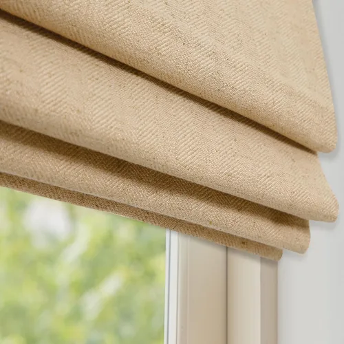 Vista 9 de DEJAVU Persianas romanas de bambú inalámbricas, opacas con filtro de luz para ventanas de interior, persianas tejidas naturales con cenefa